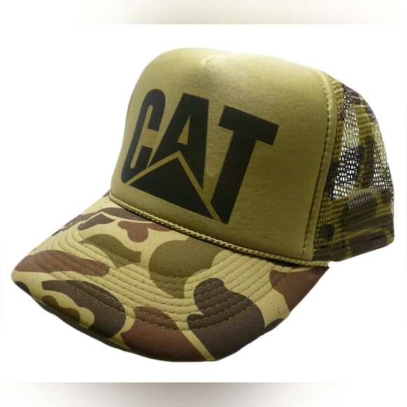 Other - CAT Diesel Power Trucker Mesh Snapback Hat Cap Heavy Equipment Operators Blue Co